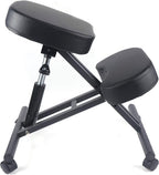 Ergonomische kniestoel op wielen – Zwart – productfoto 15