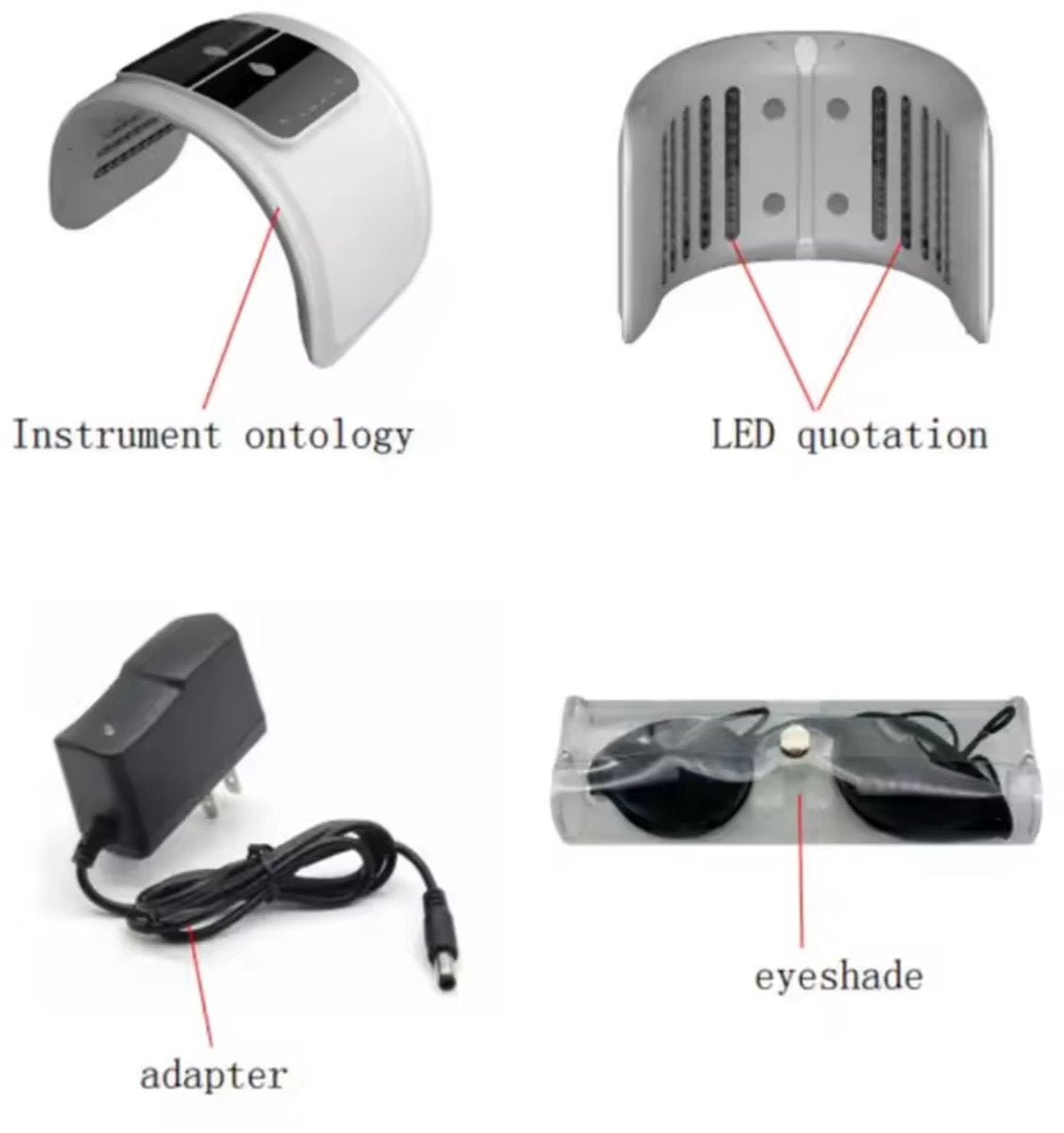 LED-gezichtsdome met bedieningspaneel – Wit – productfoto 2