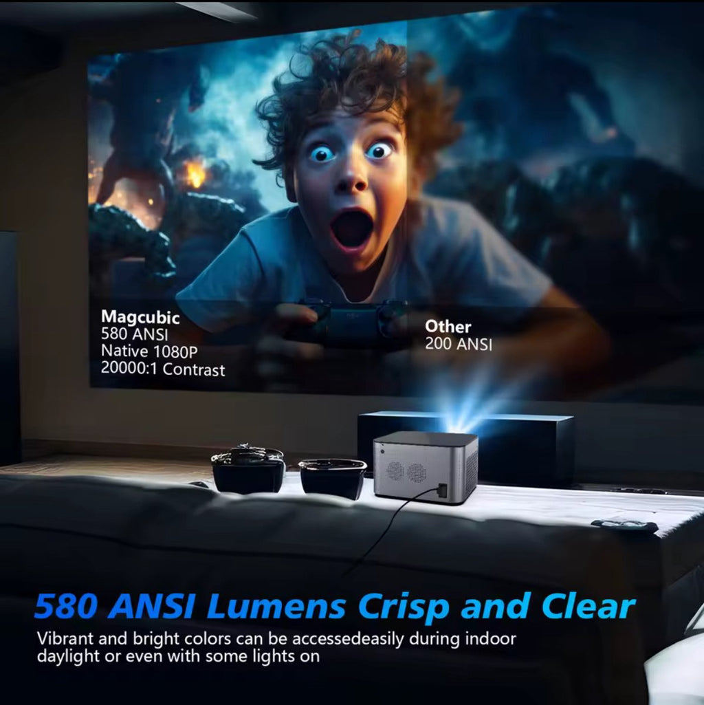 Magcubic HY350 projector – Grijs – productfoto 6
