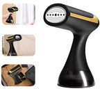 Handheld kledingstomer – Zwart en goudkleurig – productfoto 3
