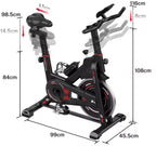 Indoor fitnessfiets – Zwart en rood – productfoto 5