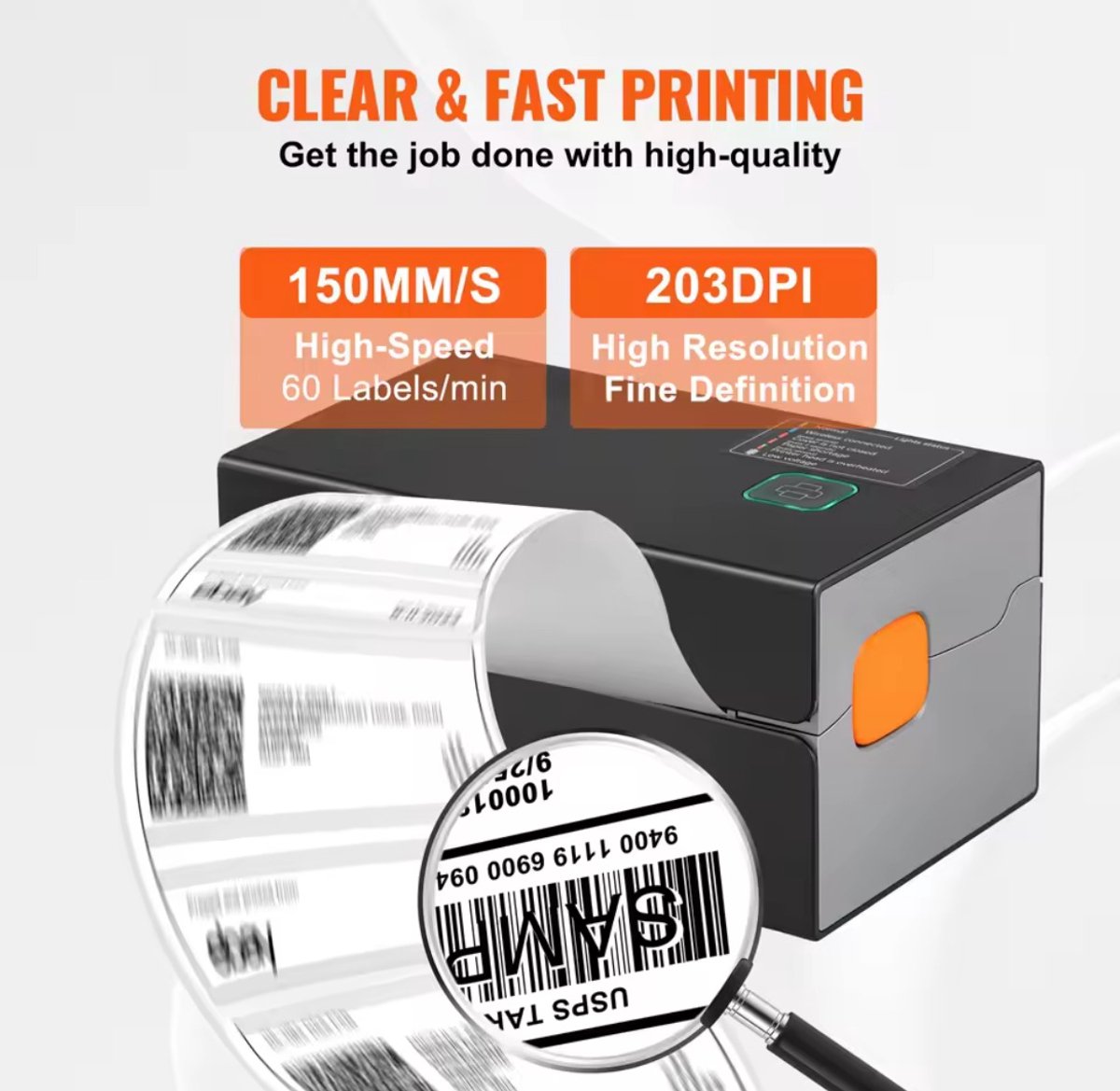 Thermische labelprinter met Bluetooth – productfoto 6