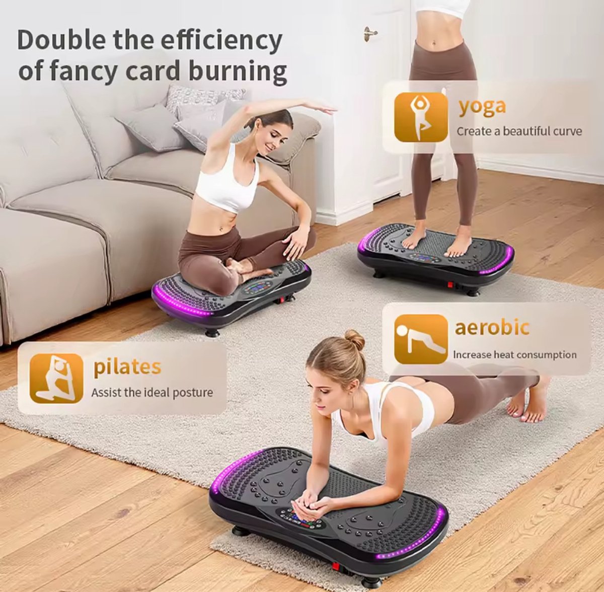 Trilplaat met weerstandskabels en afstandsbediening – productfoto 5
