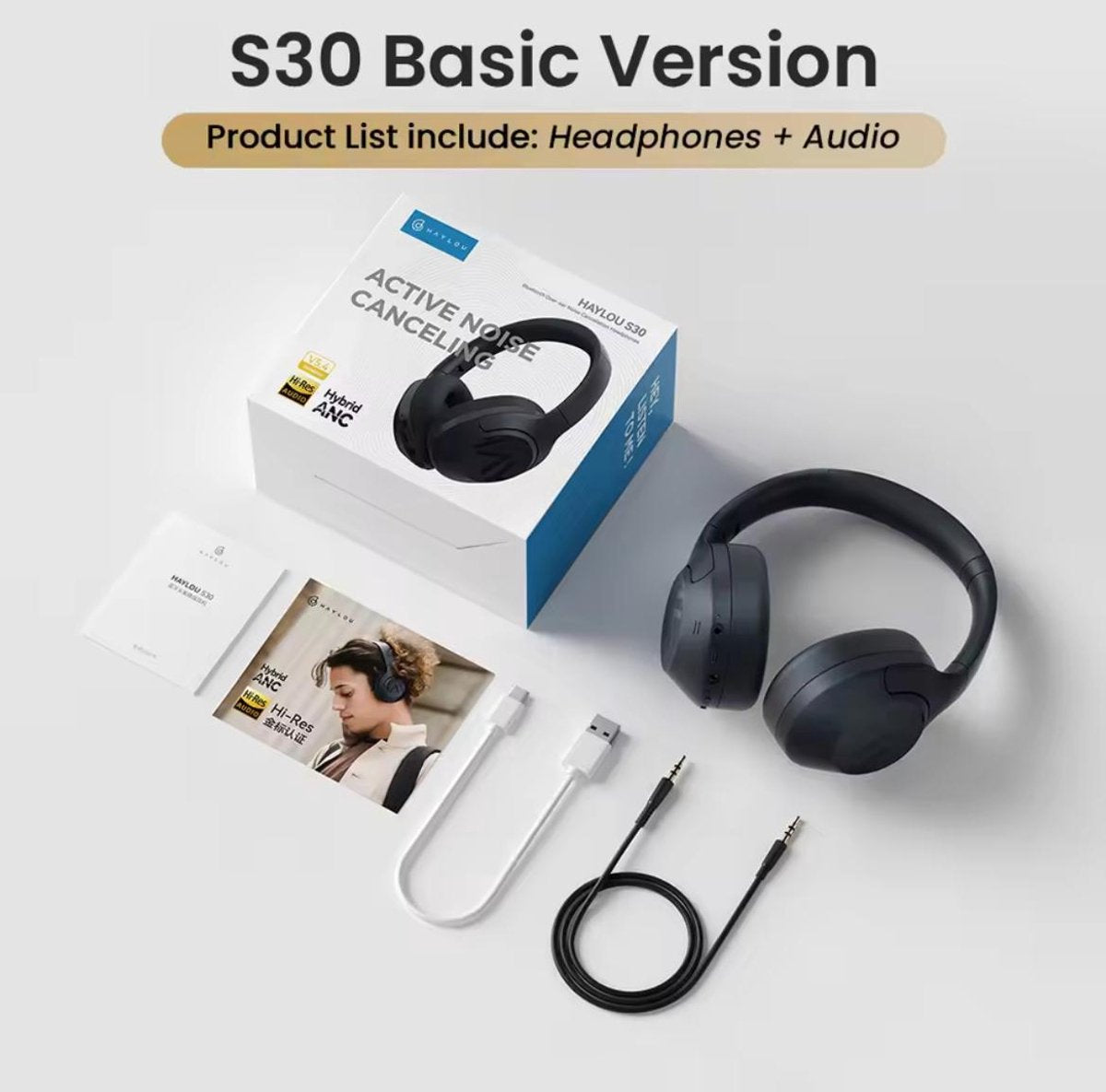Over-ear hoofdtelefoon – Zwart – productfoto 3
