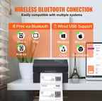 Thermische labelprinter met Bluetooth – productfoto 3