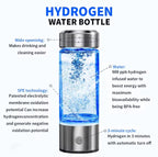 Waterstofwaterfles – 450 ml – Zilverkleurig – productfoto 5