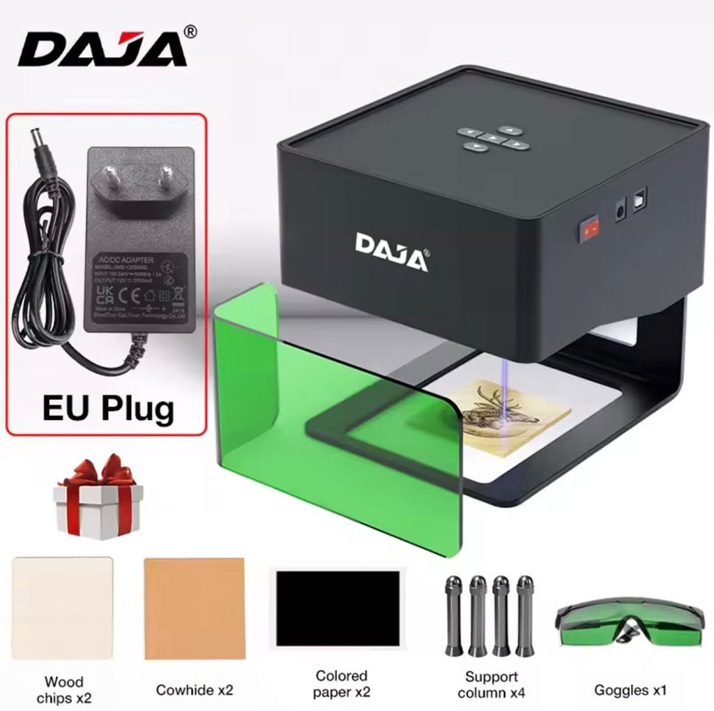 DAJA desktop-graveermachine – Blauw – productfoto 4