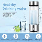 Waterstofwaterfles – 450 ml – Zilverkleurig – productfoto 4