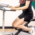 Ergonomische kniestoel op wielen – Zwart – productfoto 8