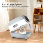 Gesloten kattenbak met rooster – Grijs – productfoto 14
