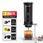Draagbare 3-in-1 koffiemaker – Zwart – productfoto 2