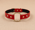 Productfoto: Leren choker met O-ring – Personalisatie op aanvraag
