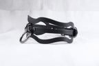 BDSM Collar Triple Wave Leather Choker with O Ring
