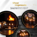 Productfoto: KENN LED Stompkaarsen – Set van 6 – Zwart (Timer)