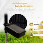 KENN® Solar Bloemenverlichting – Set van 2 – Roze