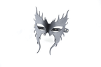 Leren masker met vlammenpatroon
