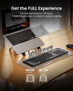 Remodius werkplekset met toetsenbord, muis en laptopstandaard
