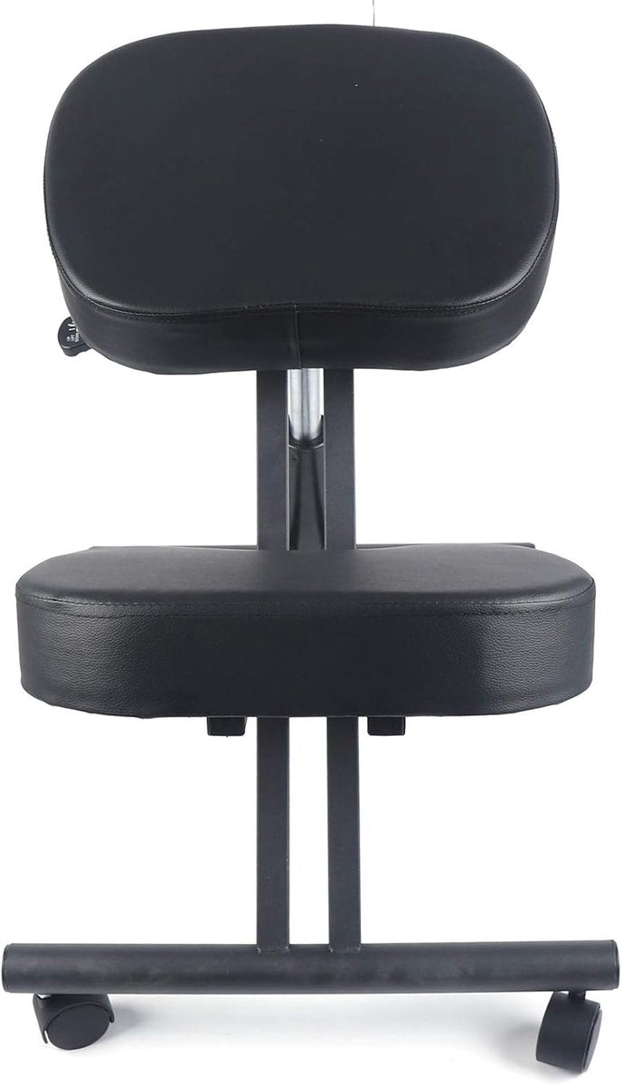 Ergonomische kniestoel op wielen – Zwart – productfoto 17
