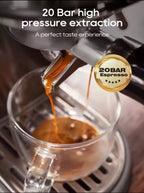 Halfautomatische espressomachine met stoompijp – productfoto 2