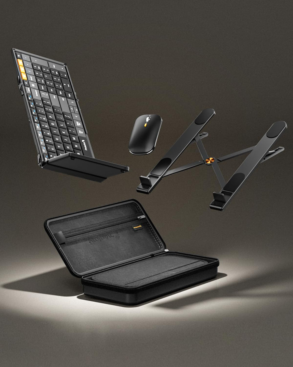 Remodius werkplekset met toetsenbord, muis en laptopstandaard