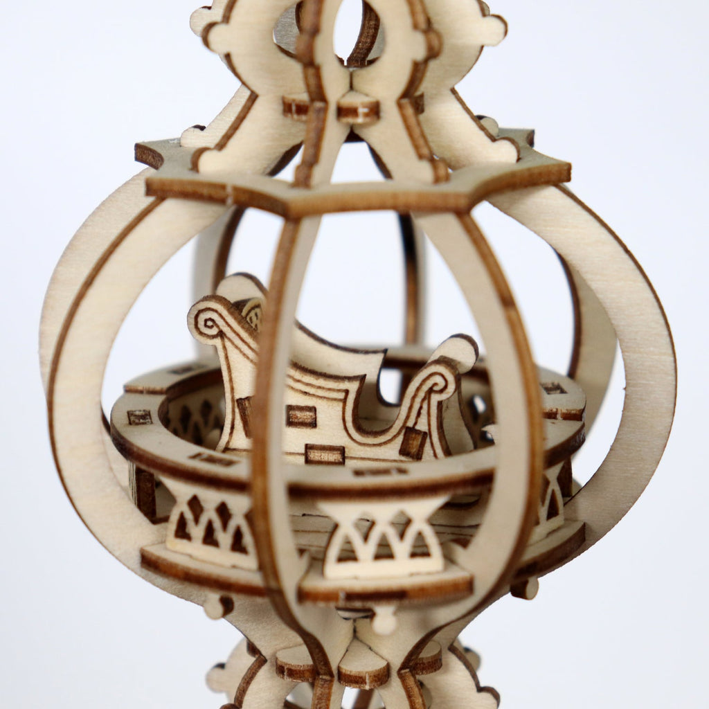 Houten kerstboomhangers bouwpakket – set van 3 | Happy Holidays