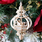 Houten kerstboomhangers bouwpakket – set van 3 | Happy Holidays