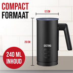 DistinQ elektrische melkopschuimer 4-in-1 – Zwart