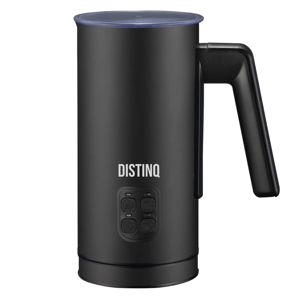 Productfoto: DistinQ elektrische melkopschuimer 4-in-1 – Zwart