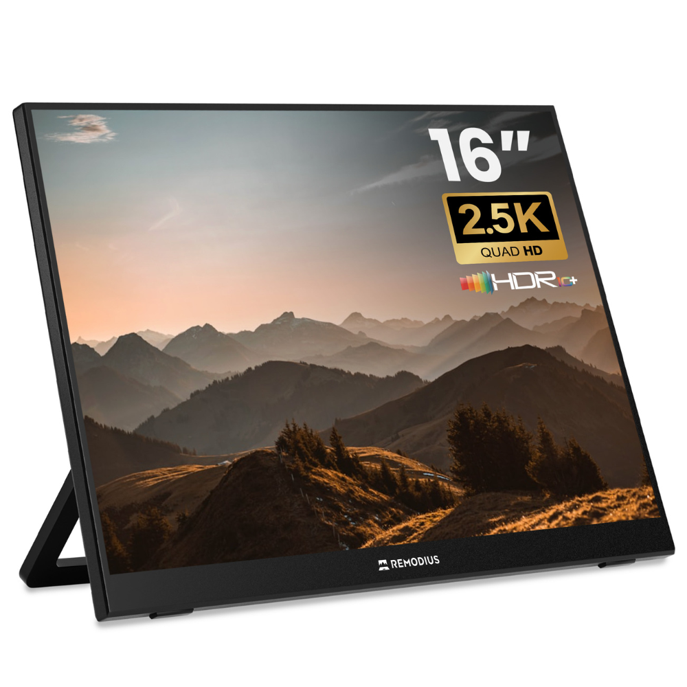 Remodius draagbare monitor 16 inch – 2.5K IPS, USB-C en HDMI
