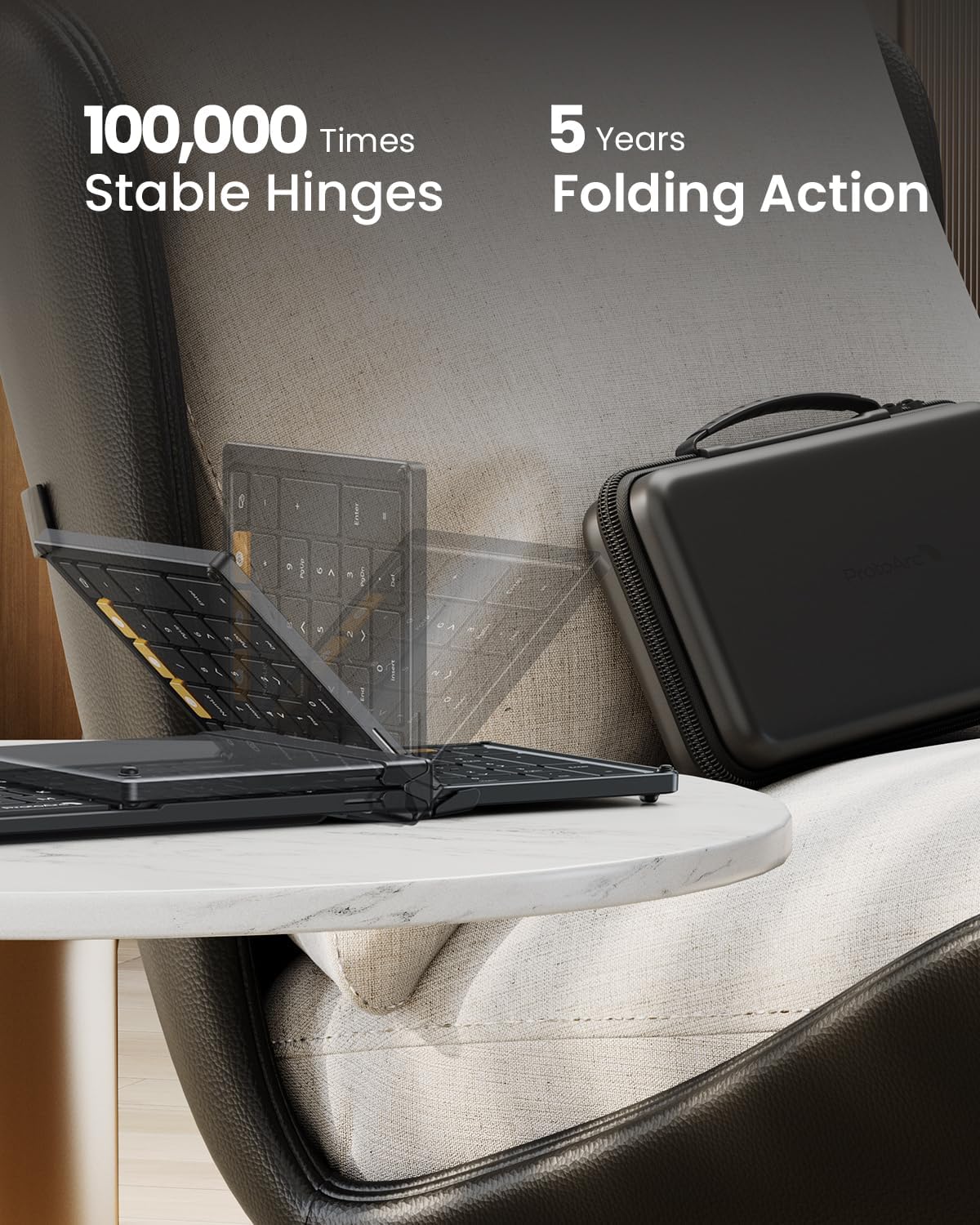 Remodius opvouwbaar Bluetooth toetsenbord en draadloze muis – set