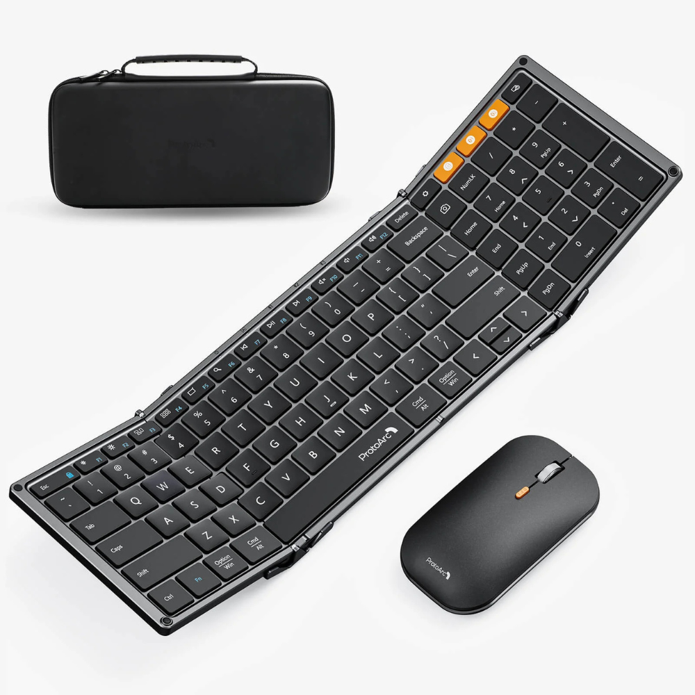 Remodius opvouwbaar Bluetooth toetsenbord en draadloze muis – set