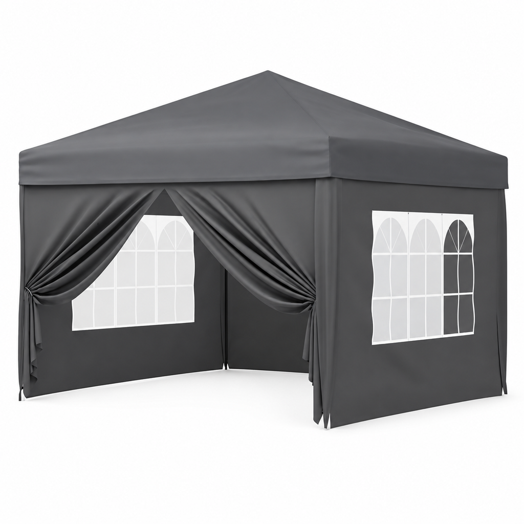 Opvouwbare partytent met vier zijwanden – 3 × 3 meter