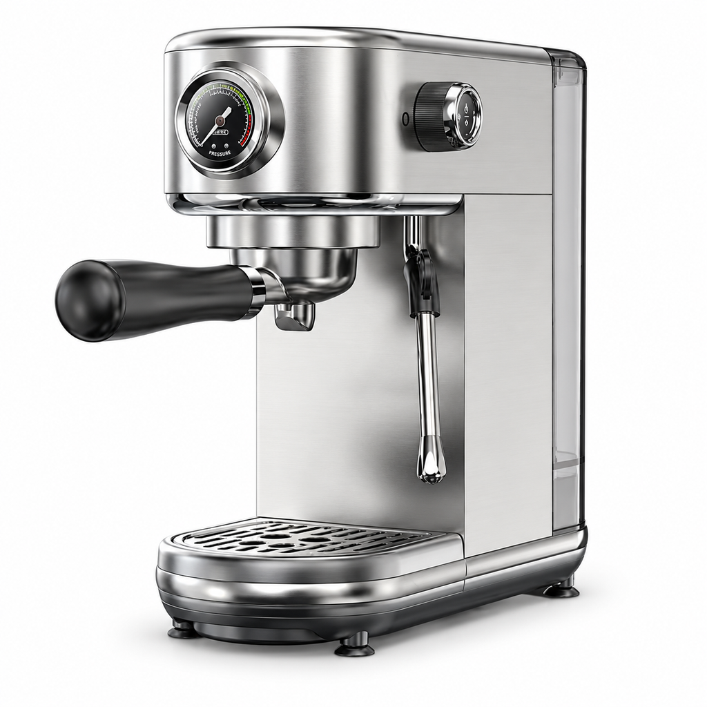 Halfautomatische espressomachine met stoompijp