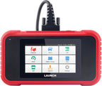 Rede Launch Creader 123E OBD2-scanner met een display met diagnosesecties.
