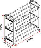 BukkitBow - Schoenenrek Organizer - Lichtgewicht en Stevig - Ruimtebesparend - 79x19,5x45cm