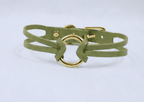 Minimalistische leren halsband – Dubbele band