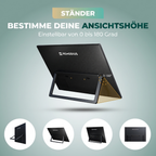 Remodius draagbare monitor 16 inch – 2.5K IPS, USB-C en HDMI
