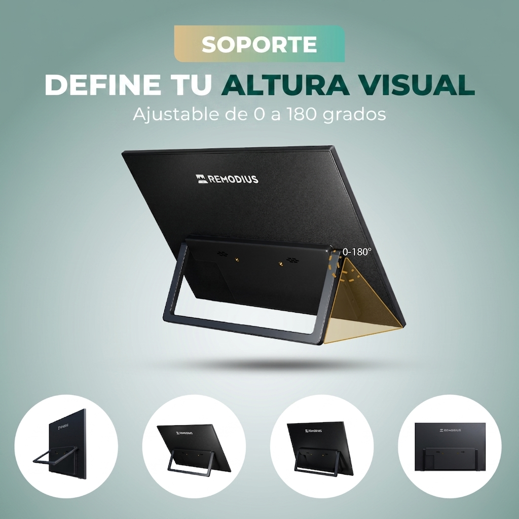 Remodius draagbare monitor 16 inch – 2.5K IPS, USB-C en HDMI