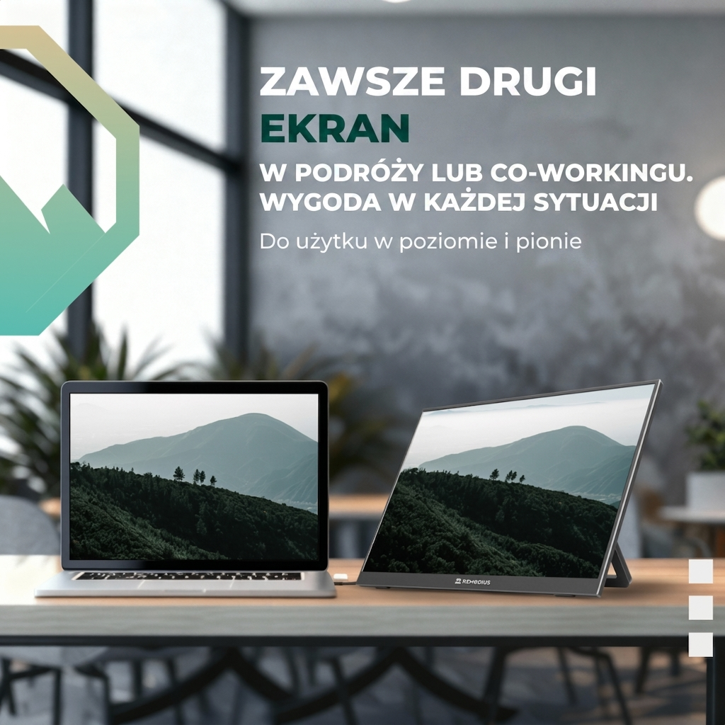 Remodius draagbare monitor 16 inch – 2.5K IPS, USB-C en HDMI