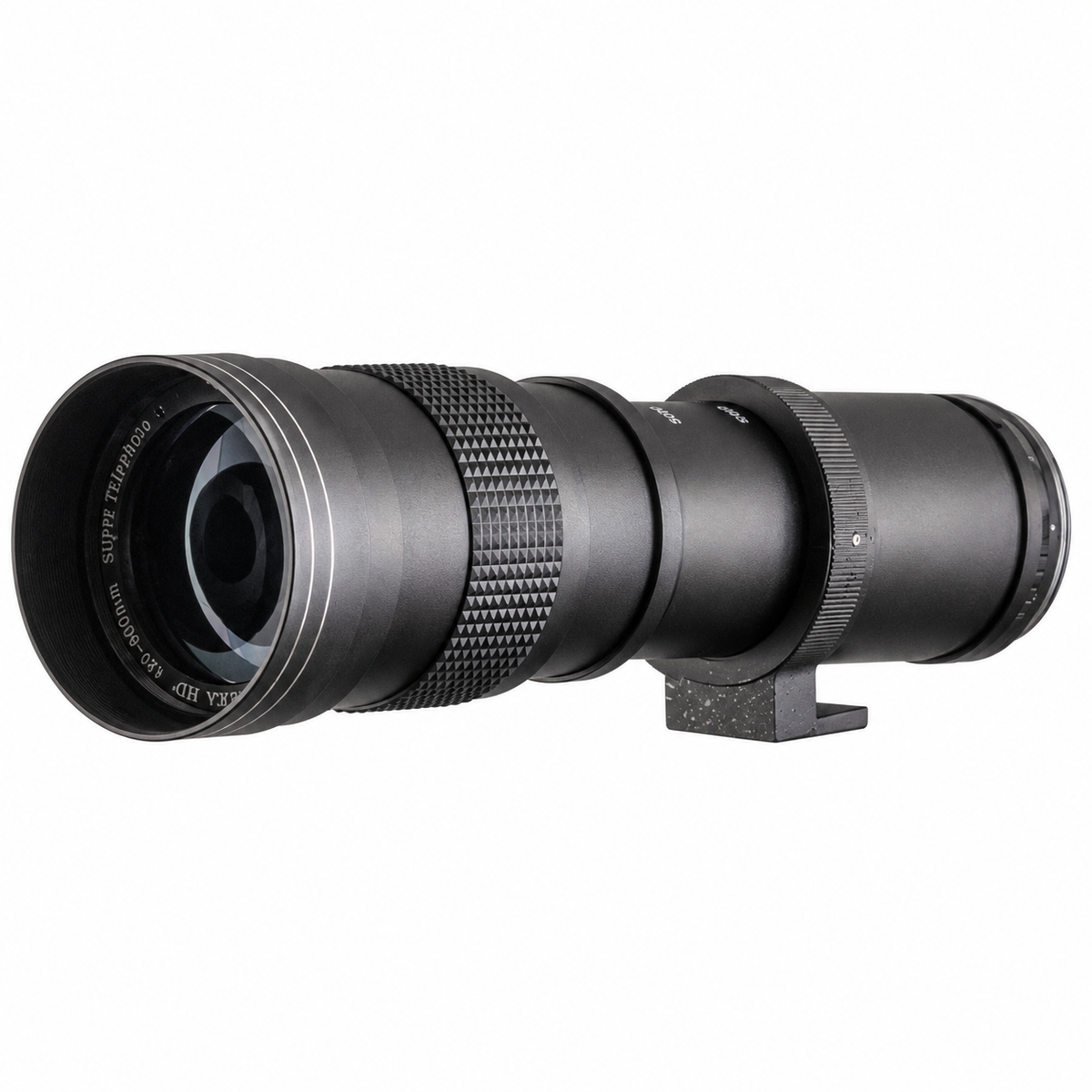 420-800mm F8.3-16 super telelens zoomlens voor Nikon F-mount AI camera op witte achtergrond