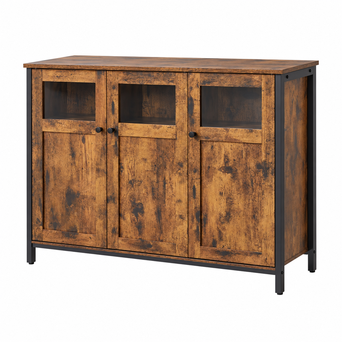 Vasagle - Dressoir - Bruin - 100x35x75 cm op witte achtergrond