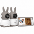 Video-babyfoon met twee camera’s en beeldscherm