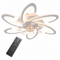 Wonen Verlichting Lampen Plafondlampen Plafondlampen met ventilator Plafondventilator met Verlichting - Met Afstandbediening - Stil in Gebruik - Stille Plafondventilator - Verlichting Woonkamer op witte achtergrond